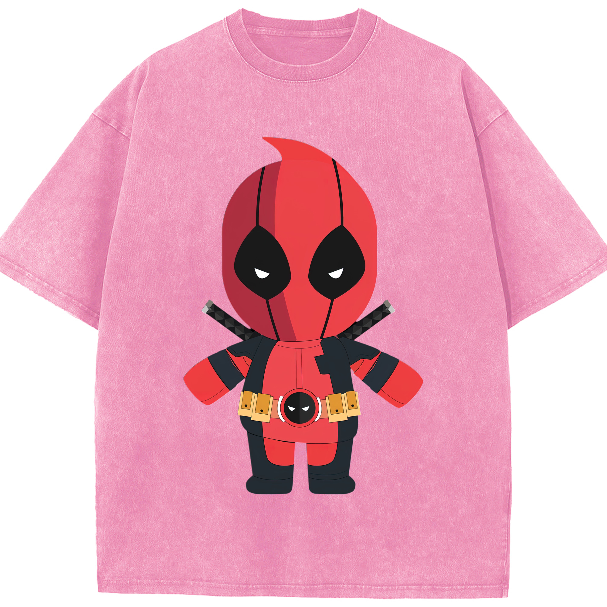 （画像用） Deadpool デッドプール 綿100% ヴィンテージ風 半袖Tシャツ（フロントプリント）